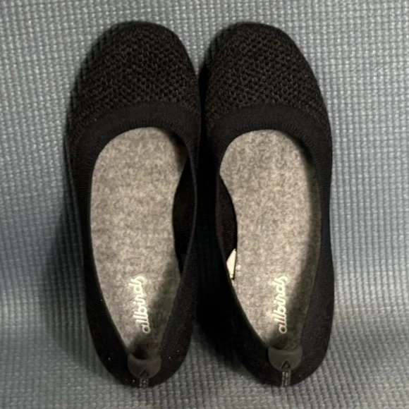 Allbirds Women's Tree Breezers Black Slip On Flats Shoes Size 5 - Picture 5 of 9